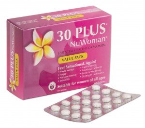Box of 30 Plus NuWoman 120 Tablets for for Natural Hormone Support